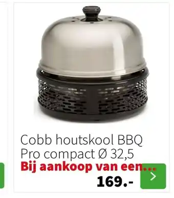 Intratuin Cobb houtskool BBQ Pro compact Ø 32,5 aanbieding