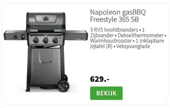 Intratuin Napoleon gasBBQ Freestyle 365 SB aanbieding