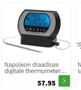 Intratuin Napoleon draadloze digitale thermometer... aanbieding