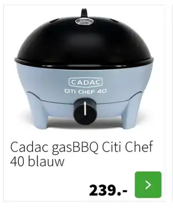 Intratuin Cadac gasBBQ Citi Chef 40 blauw aanbieding