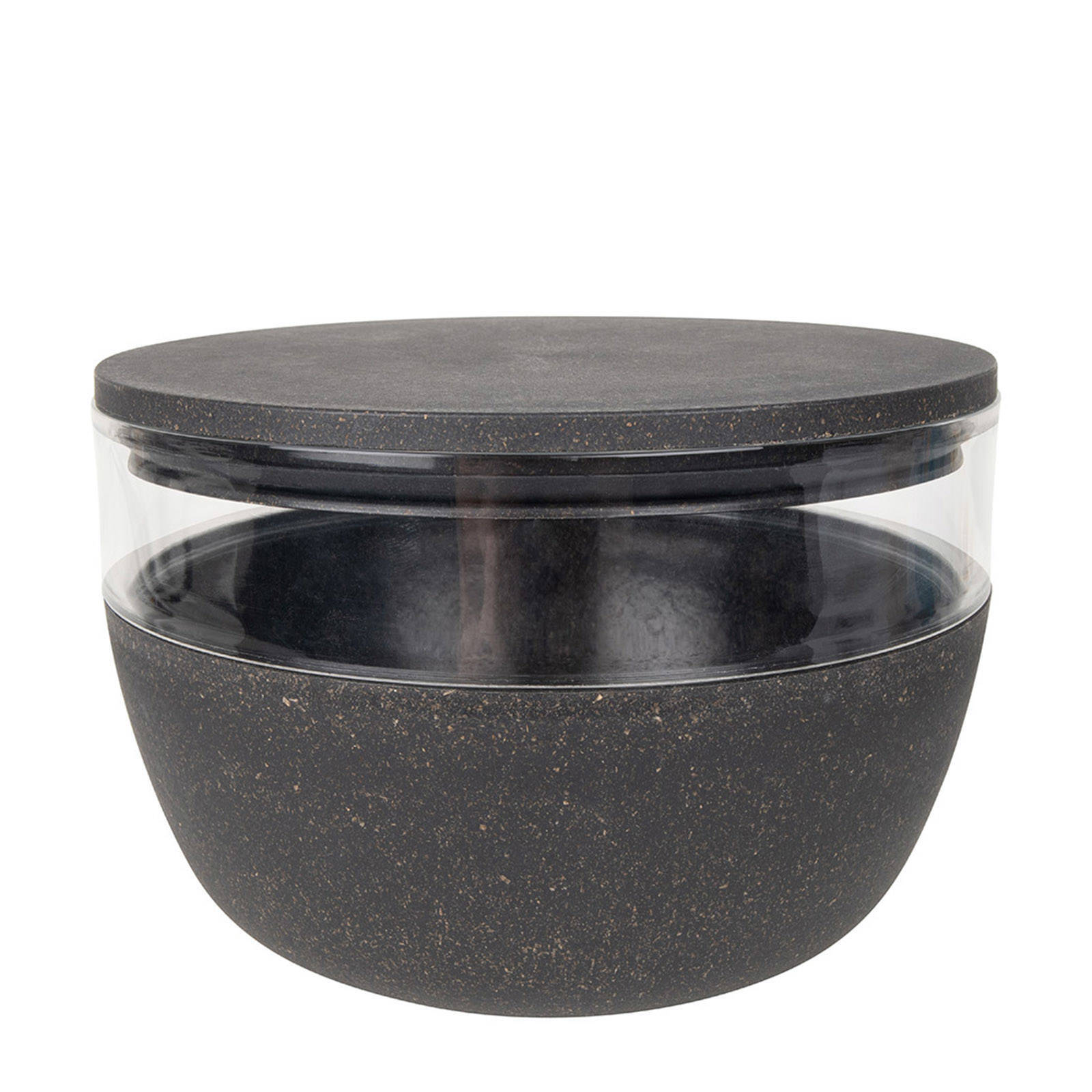 Wehkamp District 70 bamboo voorraadpot treat jar - dark grey (18x12 cm) aanbieding