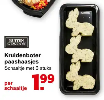 Hoogvliet Buiten Gewoon Kruidenboter paashaasjes aanbieding