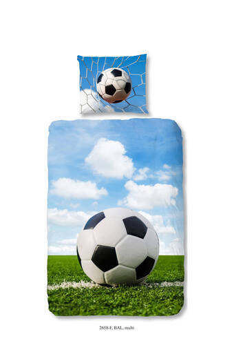 Wehkamp Good morning flanellen dekbedovertrek 1 persoons (140x220 cm) aanbieding