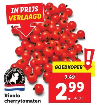 Lidl Rivolo cherrytomaten 400g aanbieding