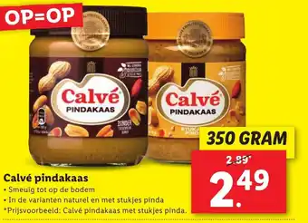 Lidl Calvé pindakaas 350g aanbieding