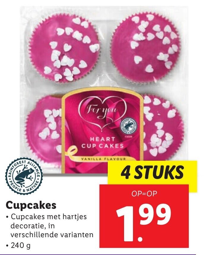 Cupcakes 240g aanbieding bij Lidl