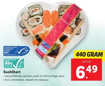 Lidl Sushihart 400g aanbieding