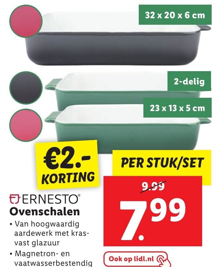 ERNESTOⓇ Ovenschalen aanbieding bij Lidl