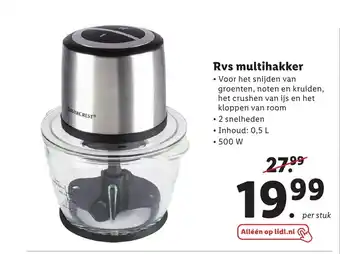 Lidl Rvs multihakker aanbieding