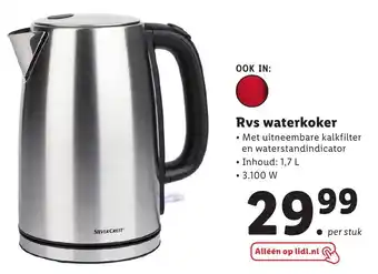 Lidl Rvs waterkoker aanbieding