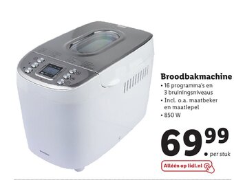 Lidl Broodbakmachine aanbieding