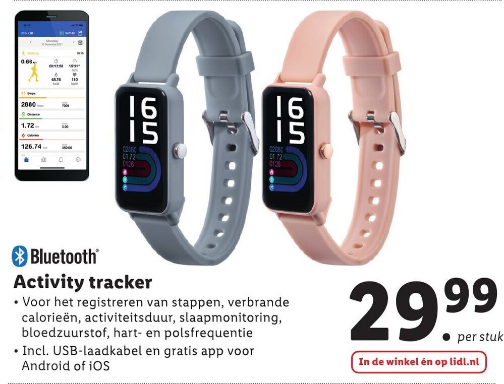 Bluetooth® Activity tracker aanbieding bij Lidl