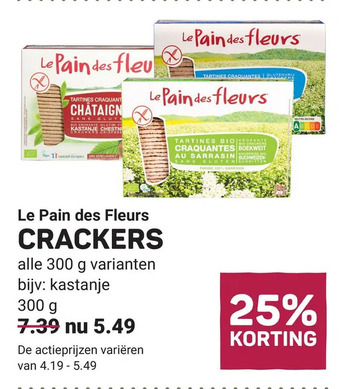 Ekoplaza Le pain des fleurs crackers aanbieding