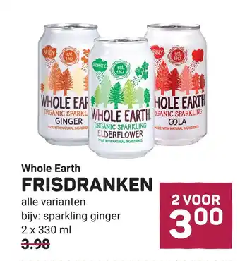 Ekoplaza Whole earth frisdranken aanbieding