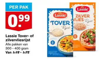 Hoogvliet Lassie tover- of zilvervliesrijst aanbieding