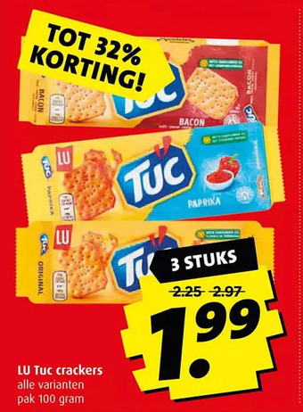 Boni Lu tuc crackers aanbieding