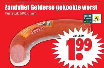 Dirk Zandvliet Gelderse gerookte worst 500g aanbieding