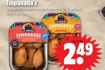 Dirk Los Taqueros Empanada's 6st aanbieding