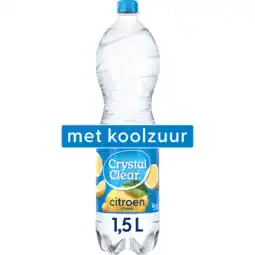 Jumbo Crystal clear sparkling lemon 1,5l aanbieding
