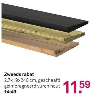 Karwei Zweeds rabat aanbieding