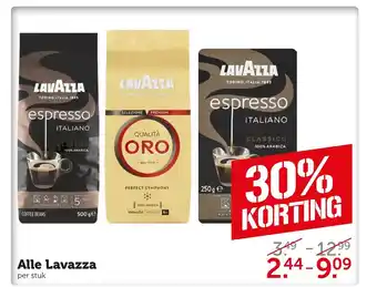 Coop Alle Lavazza aanbieding