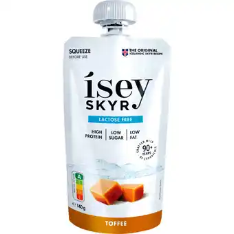 Albert Heijn Isey skyr on-the-go toffee aanbieding