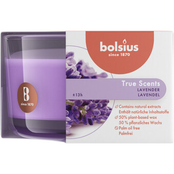 Albert Heijn Bolsius true scents geurkaars klein lavendel aanbieding