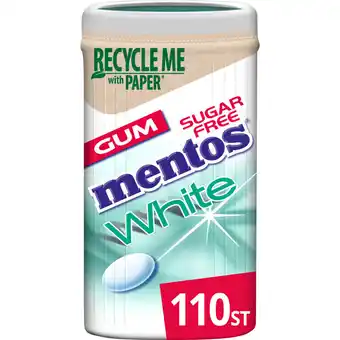 Albert Heijn Mentos gum white greenmint aanbieding