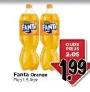 Vomar Voordeelmarkt Fanta orange fles 1,5 liter aanbieding