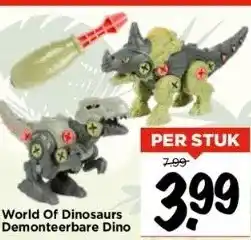 Vomar Voordeelmarkt World of dinosaurs demonteerbare dino aanbieding