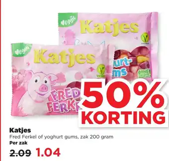 PLUS Katjes FRED FERK 200 gram aanbieding