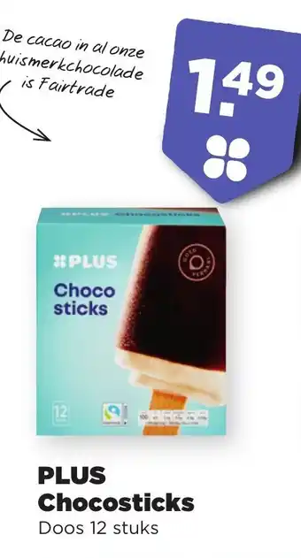 PLUS Chocosticks aanbieding