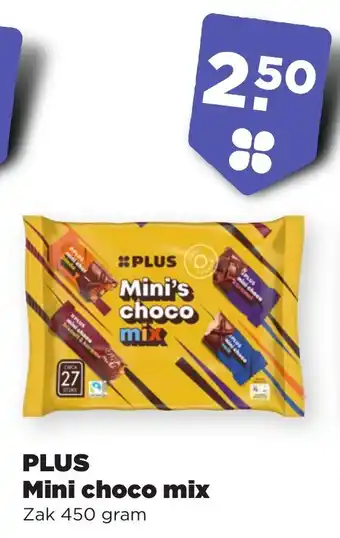 PLUS Mini choco mix 450 gram aanbieding