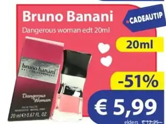 Die Grenze Bruno Banani Dangerous woman edt 20ml aanbieding