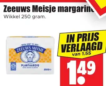 Dirk Zeeuws Meisje margarin 250 gram aanbieding