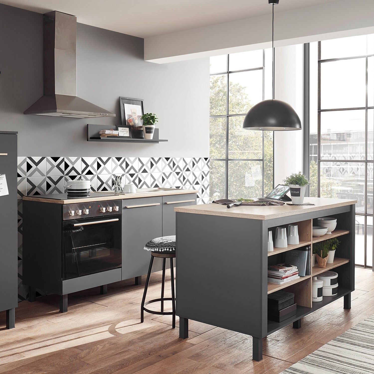 Home24 Eilandkeuken kavola i aanbieding