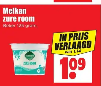 Dirk Melkan zure room Beker 125 gram aanbieding