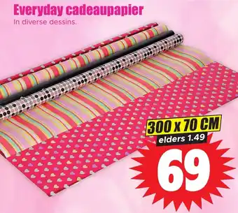 Dirk Everyday cadeaupapier 300x70CM aanbieding