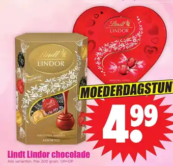 Dirk Lindt Lindor chocolade aanbieding