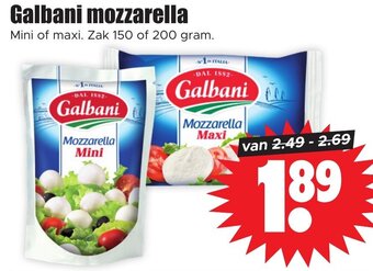 Dirk Galbani mozzarella aanbieding