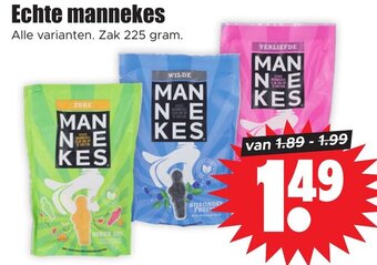 Dirk Echte mannekes 225 gram aanbieding