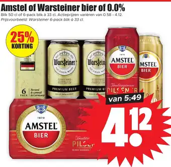 Dirk Warsteiner bier 6x33CL aanbieding