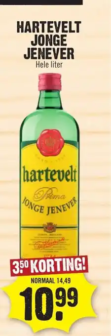 Dirk HARTEVELT JONGE JENEVER Hele liter aanbieding