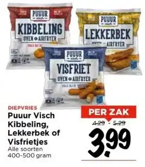 Vomar Voordeelmarkt Puuur visch kibbeling, lekkerbek of visfrietjes aanbieding