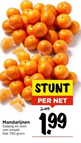 Vomar Voordeelmarkt Mandarijnen aanbieding