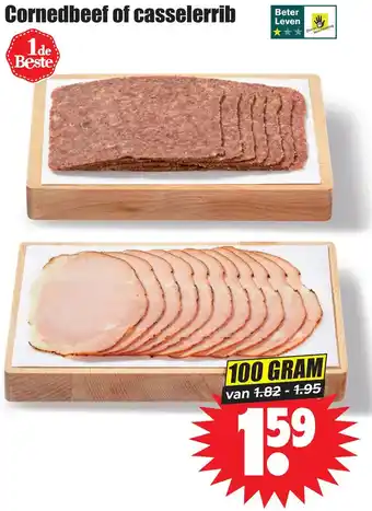 Dirk Cornedbeef of casselerrib aanbieding