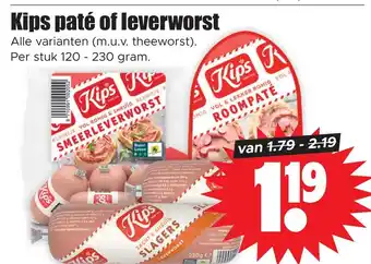 Dirk Kips paté of leverworst aanbieding