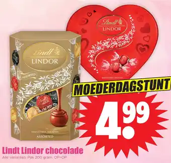 Dirk Lindt lindor chocolade aanbieding