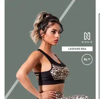 Intersport Twinsport Nikkie Leopard Bra aanbieding