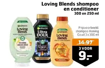 Trekpleister Loving Blends shampoo en conditioner 3 x 300 ml aanbieding